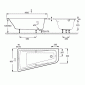 ВАННА АКРИЛОВАЯ MICROMEGA DUO 160X90 СМ "JACOB DELAFON"  C ПОДГОЛОВНИКОМ